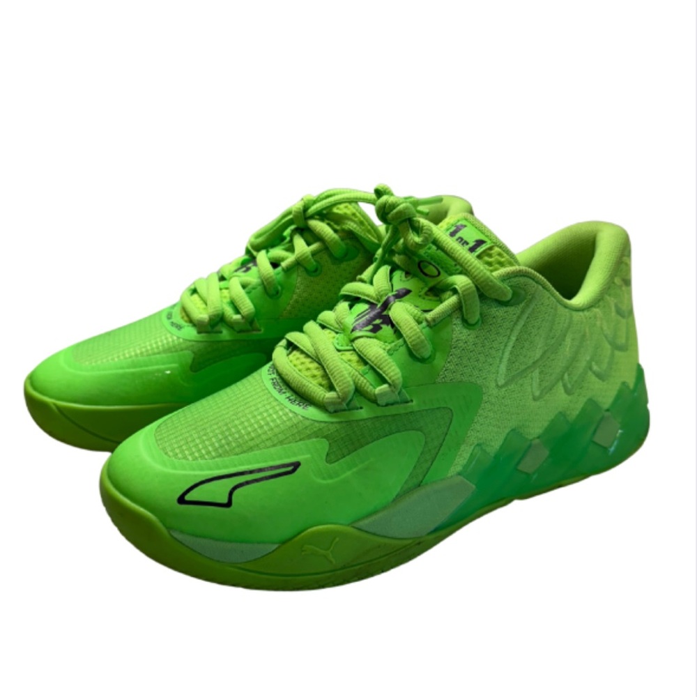 PUMA Kids Boys X Lamelo Ball Mb.01 Lo Basketball Sneakers Shoes - Green